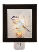 Chickadee in Forest Nightlight