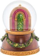 Nutcracker Tree Wood Base Music Glitterdome - 100mm
