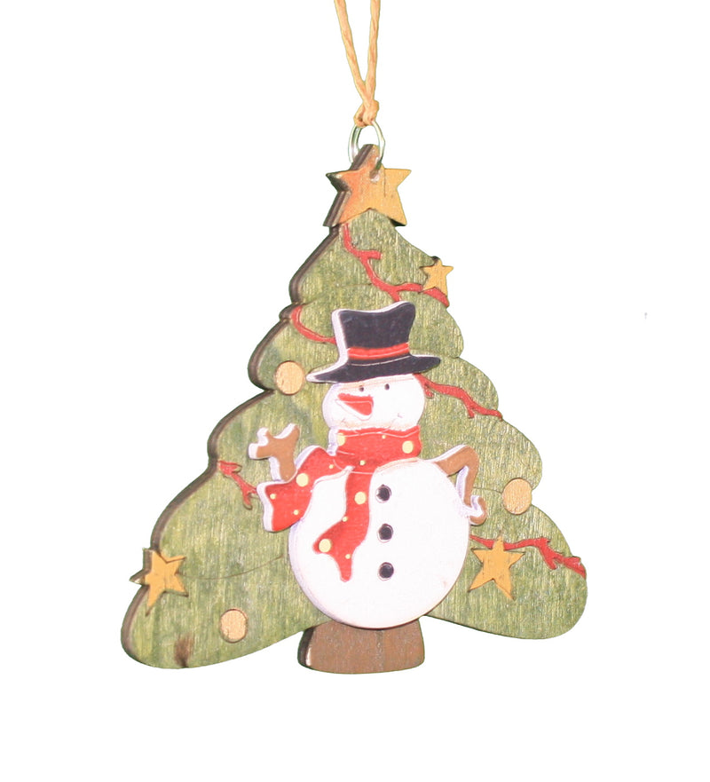 Tree - Snowman Left - The Country Christmas Loft