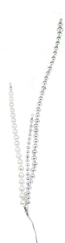 Silver Bead Spires - The Country Christmas Loft