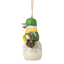 Snowman in John Deere Hat Ornament - Christmas >> Ornaments >> Snowmen - by Jim Shore - view 2