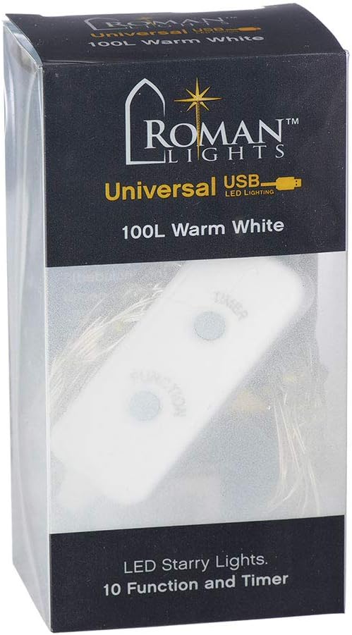 USB 100 LED (32 foot) Multifunction Starry Lights - Warm White