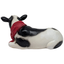 Country Cow Figurine - The Serene Recumbent Angel