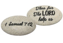 Scripture Stone - Thus Far the Lord Help Us