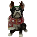 French Bulldog Holiday Figurine