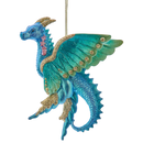 Iridescent Blue and Gold Dragon - Christmas >> Ornaments >> Animals - by Kurt Adler