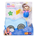 Ms. Rachel 1-2-3 Roll! Vehicle with Click-in Figure & Pull Back Action