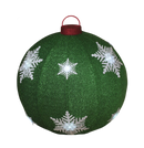 Lighted Collapsible Ball Ornament- 30 Inches in Diameter - Green