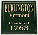 Local Towns Ceramic Coaster - Burlington - Coasters - by Paint The Town