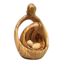 Nesting Style Holy Family Nesting Carved Nativity - Olive Wood - 4.5 Inch