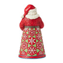 Santa Holding Snowman Snowglobe