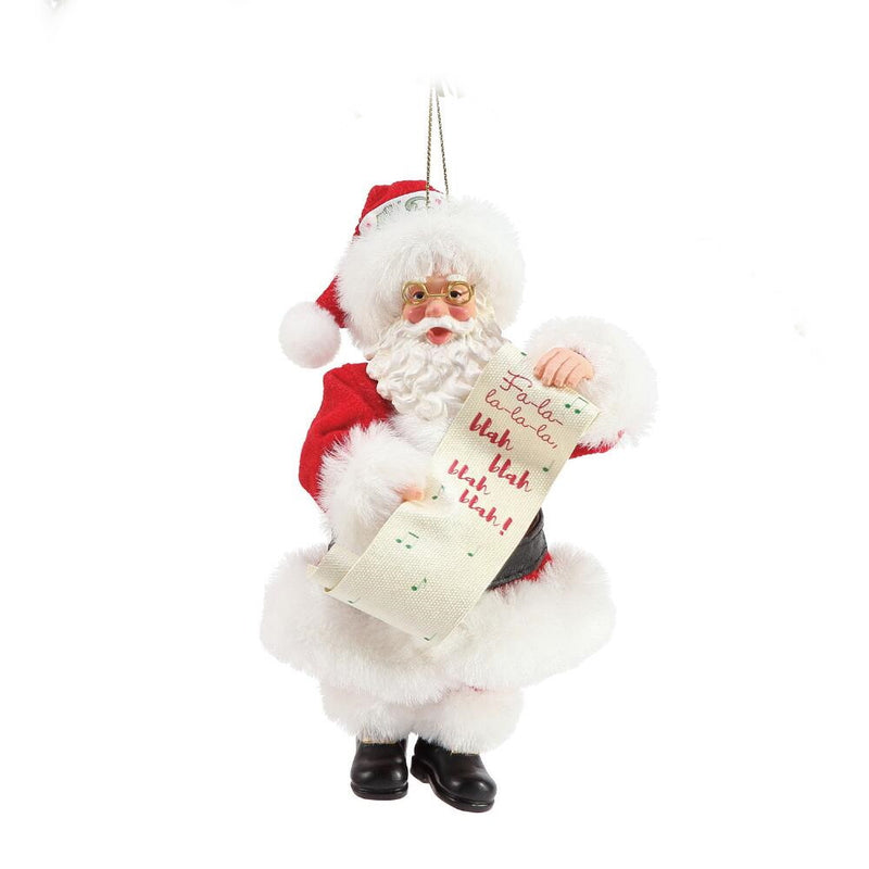 Santa with Fa la la - Blah Blah Blah List - The Country Christmas Loft