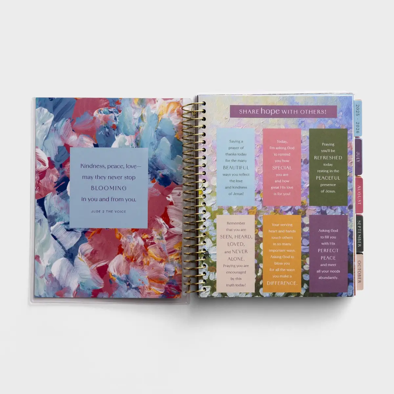 2026 18 Month Agenda Planner Never Stop Blooming