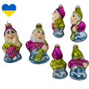 4-Inch Enchanted Gnomes - 2 Piece Set - Christmas >> Ornaments >> Glass - by Christmas By Krebs - view 3