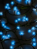 Jingle Bright 100 LED Light Set - Blue - Green Wire - Christmas >> Lighting - by Kurt Adler - view 2