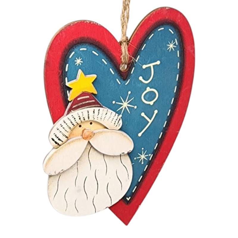 Santa's Heart of Joy Ornament
