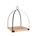 Metal and Mango Wood Lantern Set – Set of Two - Home & Living >> Furnishings >> Coat Racks, Hooks, & Shelving - by Gerson - v
