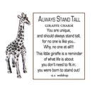 Always Stand Tall (Giraffe) Charm - Charms and Worry Stones - by Ganz - view 4