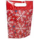 Resealable Treat Bags – Winter Snowflakes Design with Zipper (Set of 12)