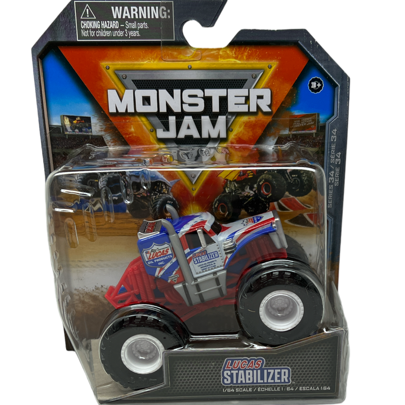 Monster Jam Official 1:64 Scale Monster Truck -  Lucas Stabilizer