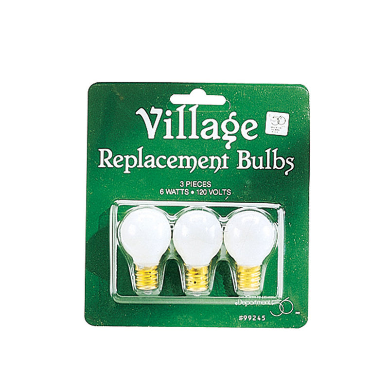 Village Replacement Round Light Bulb 3 Pack - The Country Christmas Loft