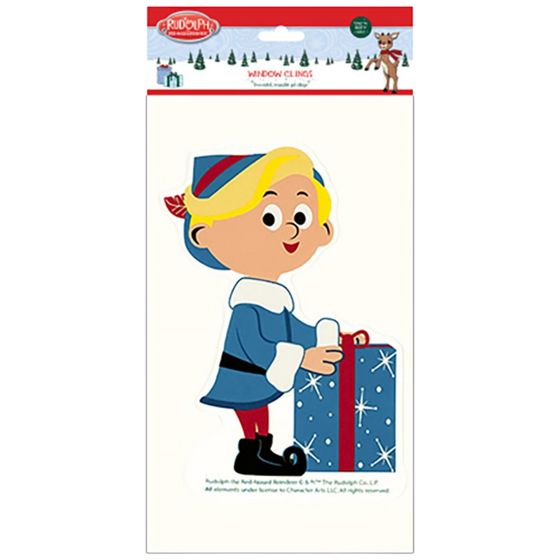 Rudolph 2-sided Window Cling -