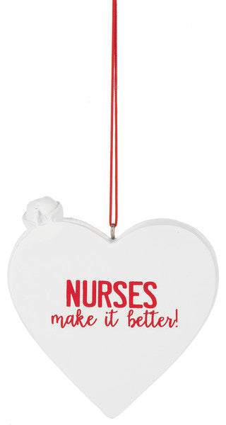 Best Nurse Ever - Heart Ornament