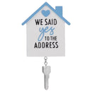 We Said Yes to the Address House w Dangling Key Home Ornament - Christmas >> Ornaments - by Polar X Ornaments
