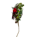 Cardinal Holiday Floral Stem