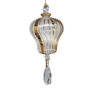 Blown Egyptian Glass Gold Hot Air Balloon