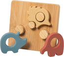 Simply Silicone – Bamboo Safari Puzzle by Mary Meyer - Toy Shoppe >> Baby - view 2
