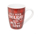 Modern Plaid Holiday Mugs - - The Country Christmas Loft