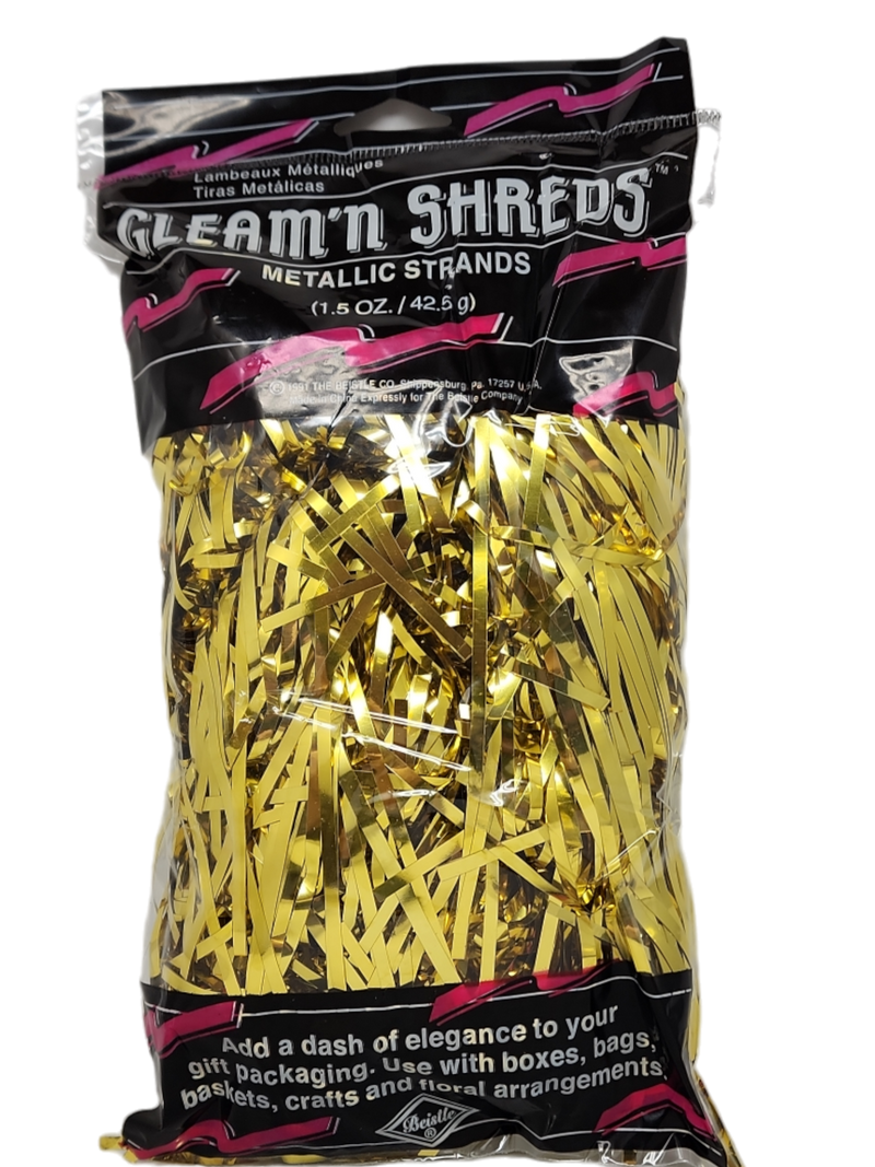 Gleam'n  Shreds Metallic Strands - Gold