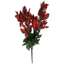 18-Inch Plaid Poinsettia Bush - Home & Living >> Artificial Flowers - by Gerson - view 2