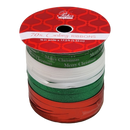 1/8 Inch Curling Ribbon - 4 Colors - 17.5 Feet Each - Red/Green/White/Merry Christmas - Gift Shoppe >> Gift Wrap - by Paper I