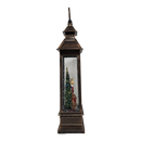 Lighted Spinning Waterglobe Lantern - Santa Delivering Gifts
