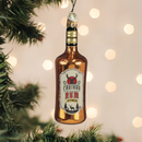 Caribou Rum Bottle Glass Ornament
