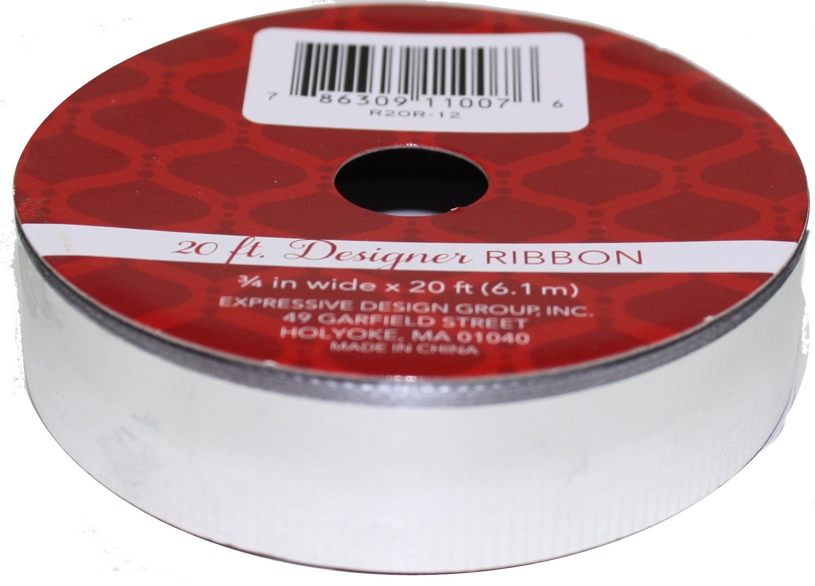 3/4 X 20' Designer Ribbon Roll - Si | Country Christmas Loft – The ...