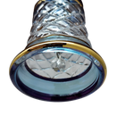 Gold Cut Etched Bell - Blue