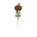 Trick Or Treat Black and Orange Pumpkin Garden Stake - Holidays >> Halloween - by Gerson