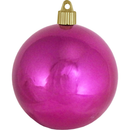 4" (100mm) Commercial Shatterproof Ball Ornament - Tutti Fruiti Pink - 4 Pack - Christmas >> Ornaments >> Shatterproof - by C