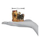 Yorkie Dog Glass Blown Ornament - Christmas >> Ornaments >> Animals - by Old World Christmas - view 3