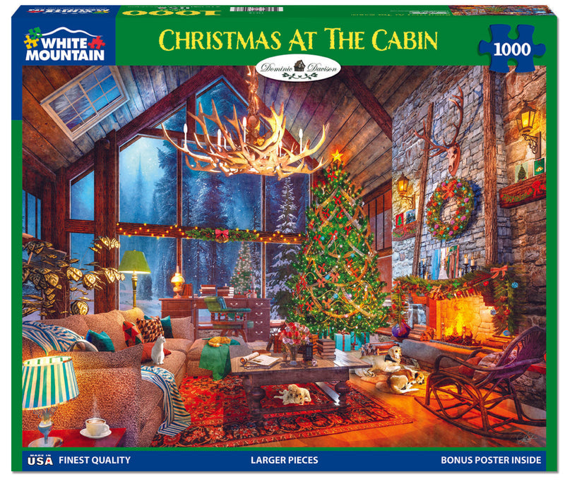 Christmas At The Cabin- 1000 Piece Jigsaw Puzzle