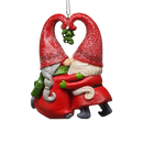 Gnomes under the Mistletoe Ornament
