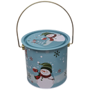 Gift Tin with Handle and Lid - Snowman