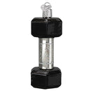 Dumbell Weight Glass Ornament