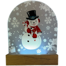 LED Snowman Acrylic Shelf Sitter