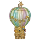 Baby Bear Balloon Glass Ornament - Christmas >> Ornaments >> Baby - by Old World Christmas
