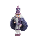 Hollywood 6 inch Wooden Nutcracker - Purple Cape - Christmas >> Ornaments >> Nutcrackers - by Kurt Adler