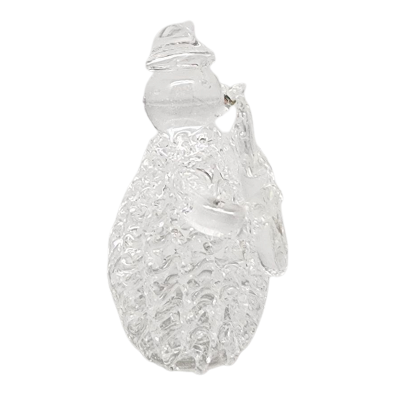 Spunglass Snowman Figurine